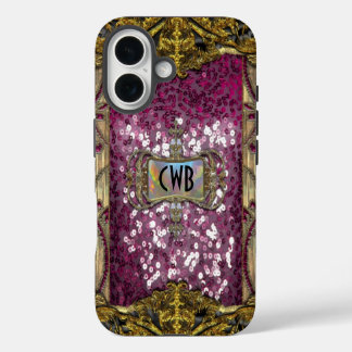 Gleemshore Grace Victorian bling Monogram iPhone 16 Case