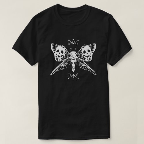 Gleewing Shirt moth butterfly ghost skull