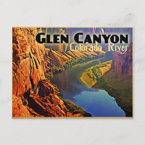 Glen Canyon Arizona Utah Postcard