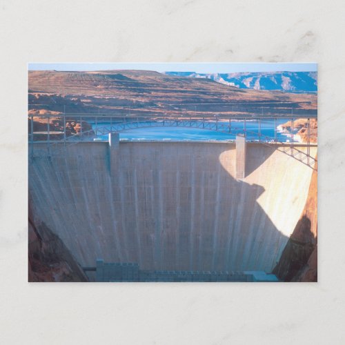 Glen Canyon Dam on the Colorado River at Page Postcard