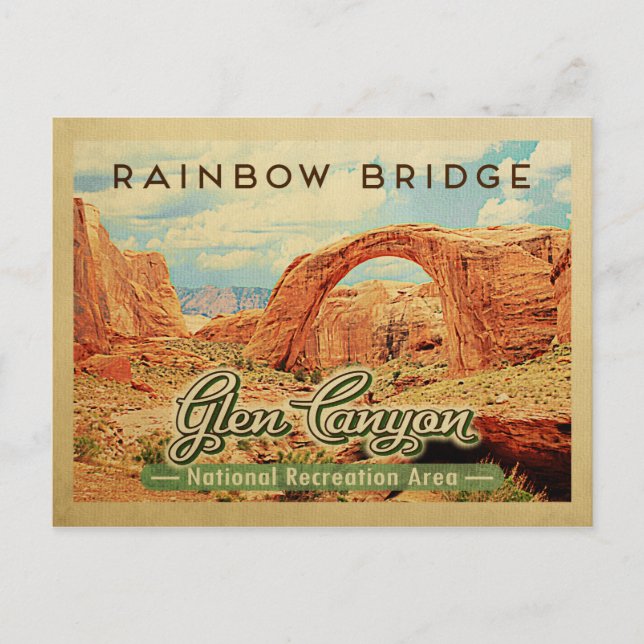 Glen Canyon National Recreation Vintage Travel Postcard (Front)