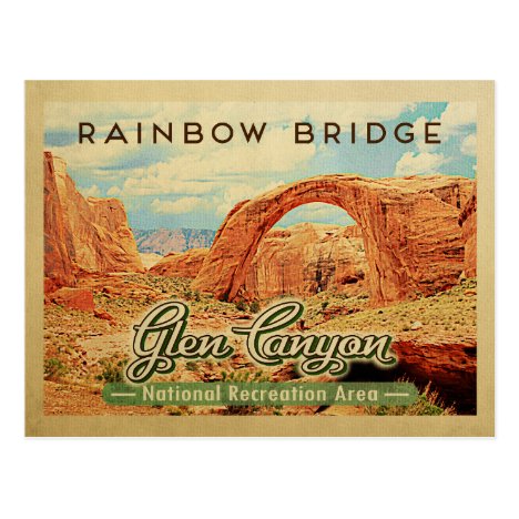 Glen Canyon National Recreation Vintage Travel Postcard