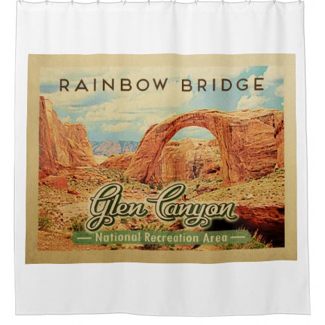 Glen Canyon National Recreation Vintage Travel Shower Curtain