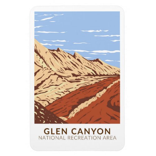 Glen Canyon Navajo Sandstone Vintage Magnet