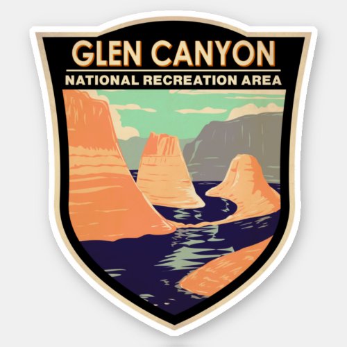 Glen Canyon Reflection Canyon Vintage Sticker