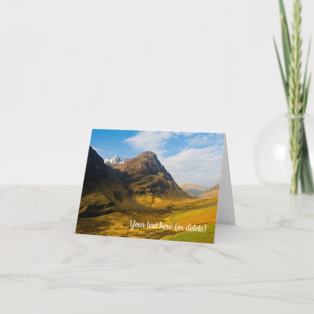 Glen Coe, Scotland Greeting card (Front)