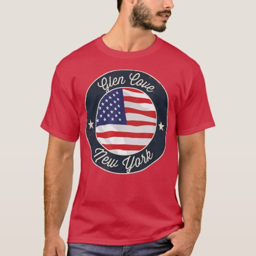 Glen Cove _ Patriotic New York Souvenir T_Shirt