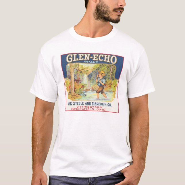 Glen-Echo Vintage Food Crate Label T-Shirt (Front)
