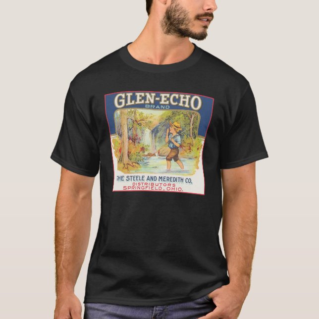 Glen-Echo Vintage Food Crate Label T-Shirt (Front)