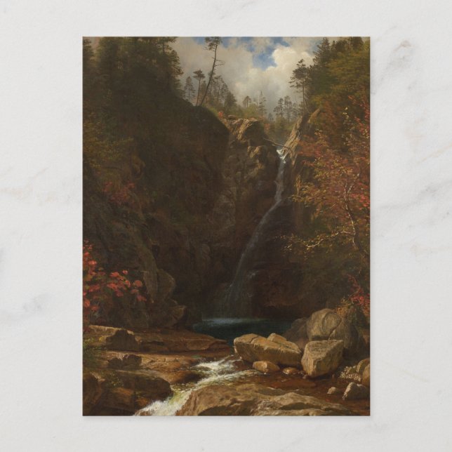 Glen Ellis Falls by Albert Bierstadt Postcard (Front)