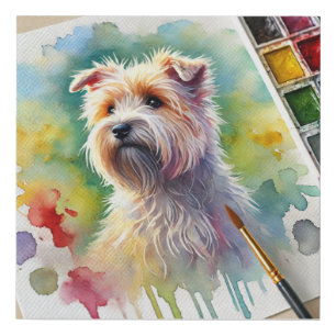 Glen of Imaal Terrier 300824AREF139 - Watercolor Faux Canvas Print