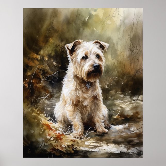 Glen Of Imaal Terrier Dog Art Print Poster (Front)
