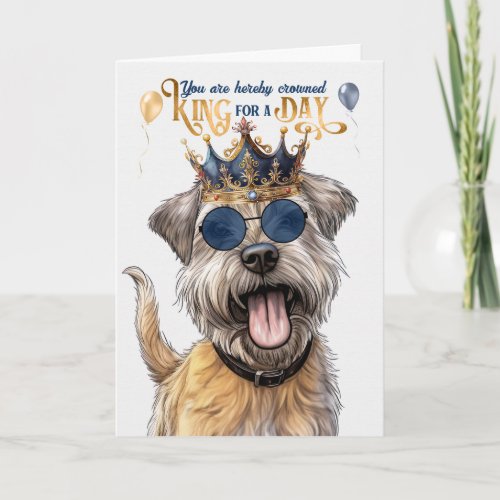 Glen of Imaal Terrier Dog King Funny Birthday Card