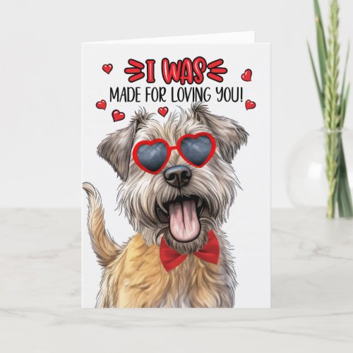 Glen of Imaal Terrier Dog Loving You Valentine Holiday Card