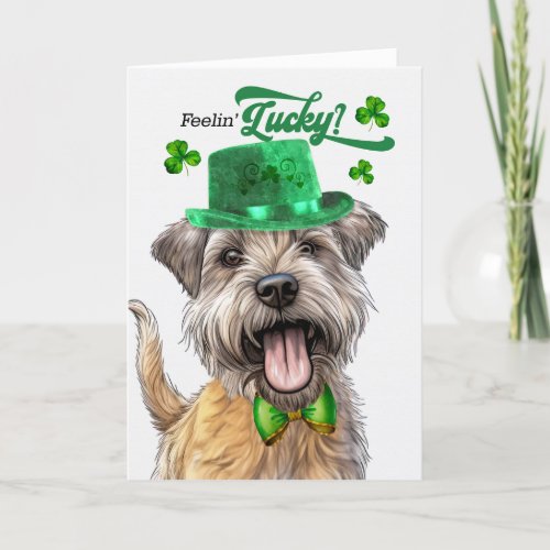 Glen of Imaal Terrier Dog Lucky St Patricks Day Holiday Card