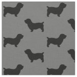 Glen of Imaal Terrier Dog Silhouettes Patterned Fabric