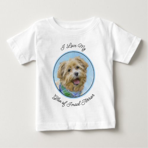 Glen of Imaal Terrier Painting _ Original Dog Art Baby T_Shirt