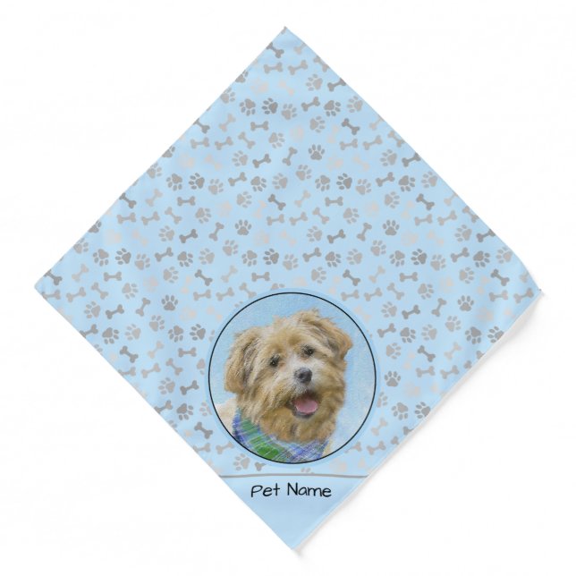 Glen of Imaal Terrier Painting Original Dog Art Bandana (Front)