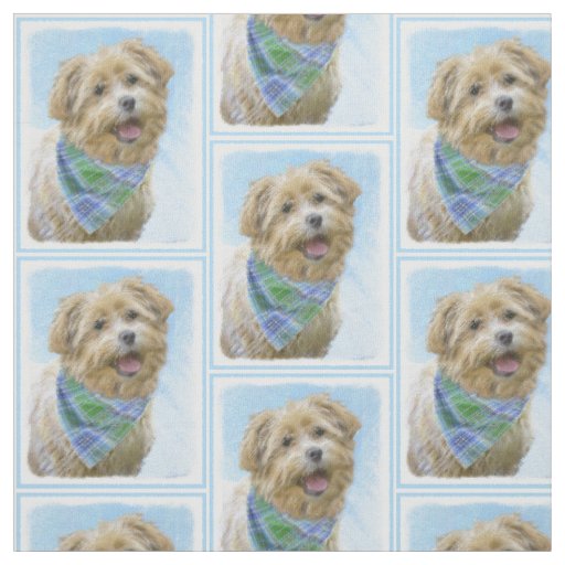Glen of Imaal Terrier Painting - Original Dog Art Fabric