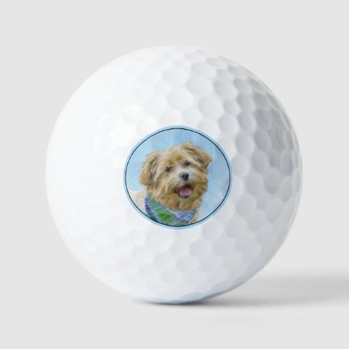 Glen of Imaal Terrier Painting _ Original Dog Art Golf Balls