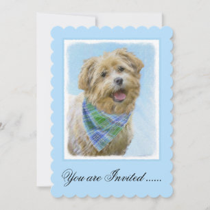 Glen of Imaal Terrier Painting - Original Dog Art Invitation
