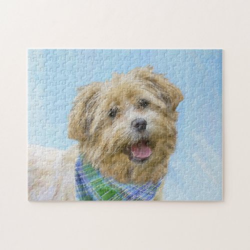 Glen of Imaal Terrier Painting _ Original Dog Art Jigsaw Puzzle