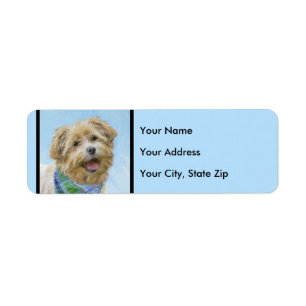 Glen of Imaal Terrier Painting - Original Dog Art Label