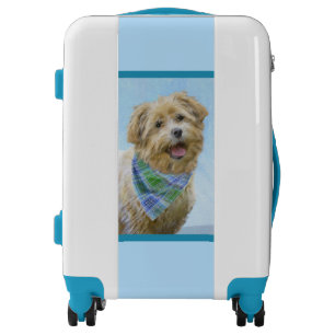 Glen of Imaal Terrier Painting - Original Dog Art Luggage