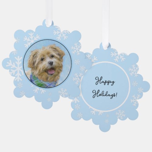Glen of Imaal Terrier Painting _ Original Dog Art Ornament Card