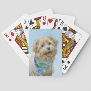 Glen of Imaal Terrier Painting - Original Dog Art Poker Cards