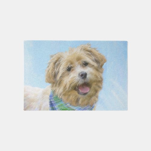 Glen of Imaal Terrier Painting _ Original Dog Art Rug
