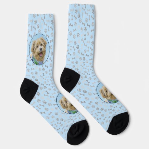 Glen of Imaal Terrier Painting _ Original Dog Art Socks