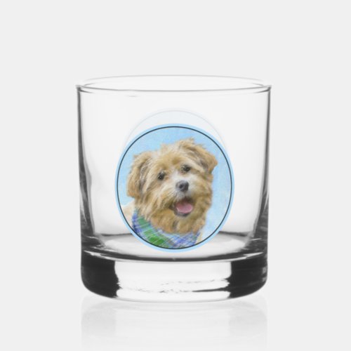 Glen of Imaal Terrier Painting _ Original Dog Art Whiskey Glass