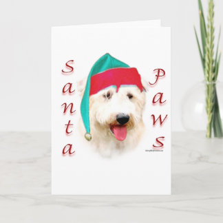 Glen of Imaal Terrier Santa Paws Holiday Card