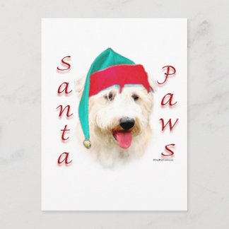 Glen of Imaal Terrier Santa Paws Holiday Postcard