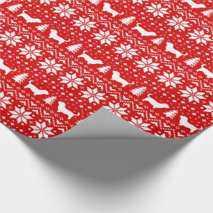 Glen of Imaal Terrier Silhouettes Dogs Christmas Wrapping Paper
