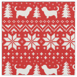 Glen of Imaal Terriers Christmas Holiday Patterned Fabric