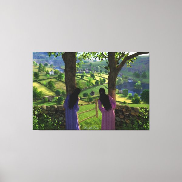 Glen of the Twins Canvas Print