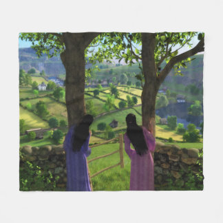 Glen of the Twins Fleece Blanket