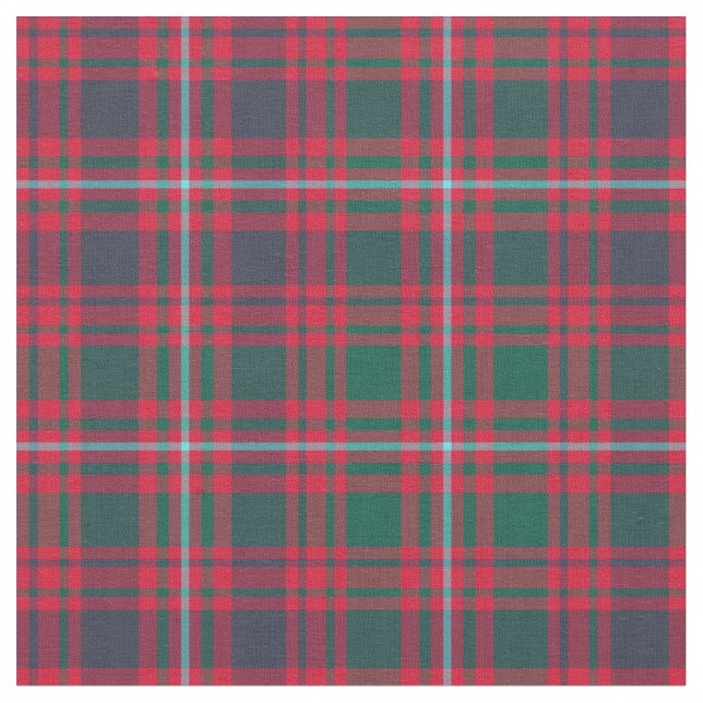 Glen Orchy District Tartan Fabric (Close Up)