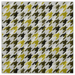 Glen Plaid. Black and mustard. Fabric