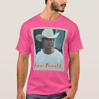 Glen Powell Cowboy Retro Photo Style Kids T-Shirt