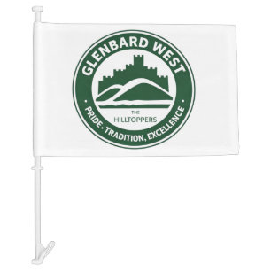 Glenbard West Car Flag   Glen Ellyn Hilltoppers