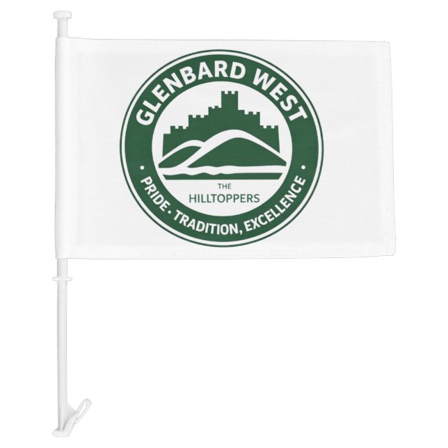 Glenbard West Car Flag | Glen Ellyn Hilltoppers (Front)