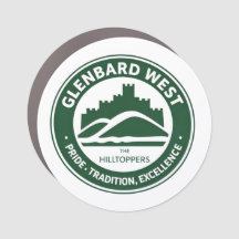 Glenbard West Car Magnet | Glen Ellyn Hilltoppers
