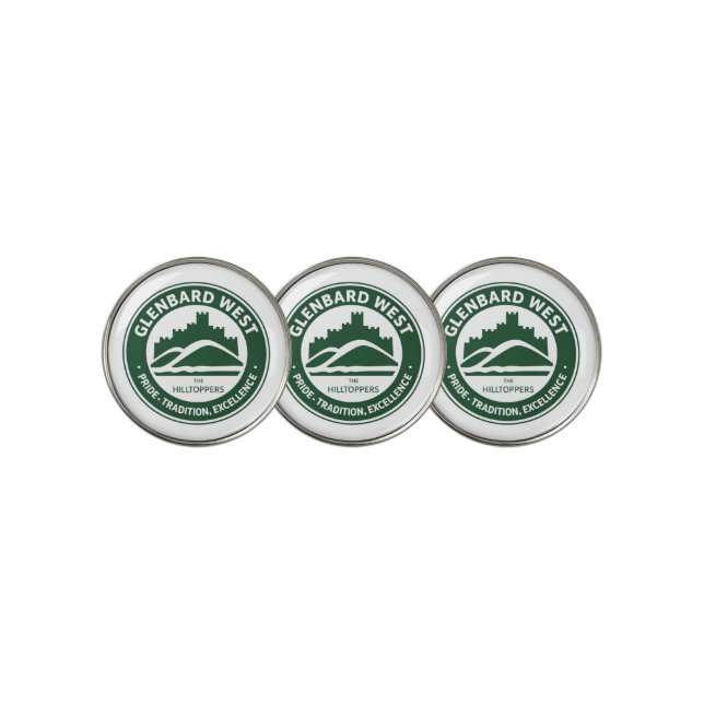 Glenbard West Golf Ball Marker | The Hilltoppers  (3 Up)