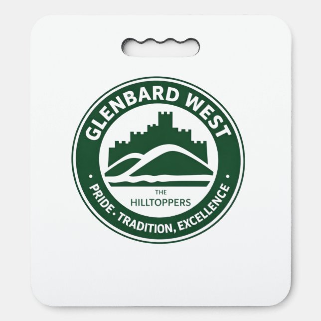 Glenbard West Stadium Seat Cushion | Hilltoppers  (Front Vertical)