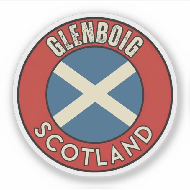 Glenboig, Scotland Sticker (Front)