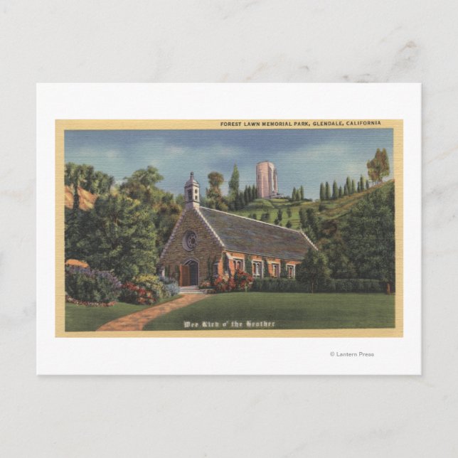 Glencairn, Replica of Annie Laurie's Church Postcard (Front)