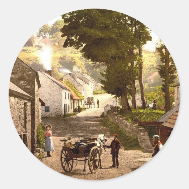 Glencoe Village_Ireland Classic Round Sticker (Front)